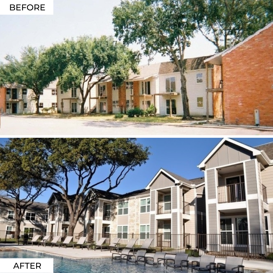 Garden Oaks Before and After